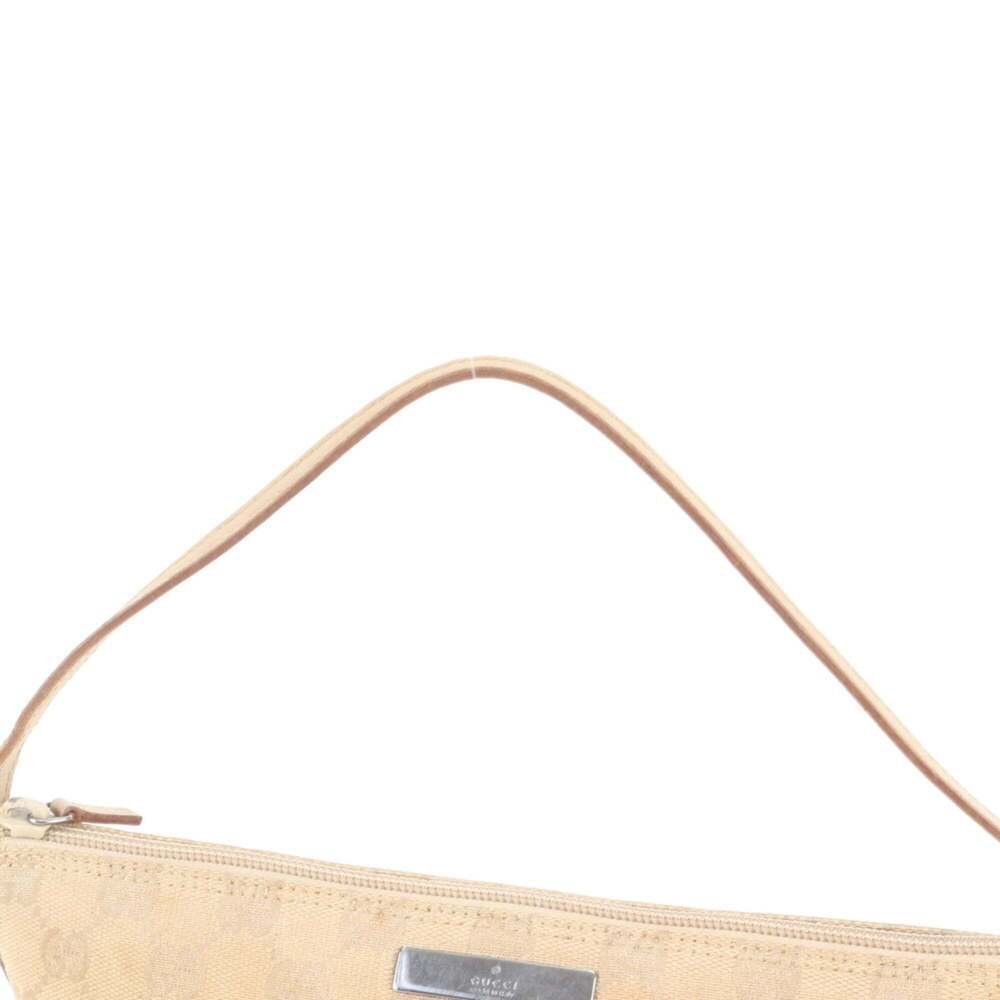 Gucci GG Canvas Beige 07198 Leather Shoulder Bag Handbag Pouch Women's - Picture 2 of 9